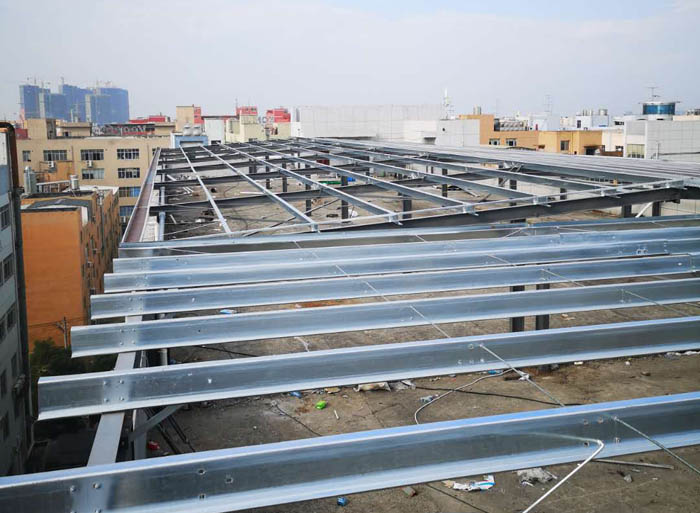 溫州鋼結構光伏框架雨棚 龍灣工程案例